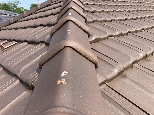 平板瓦のねじ留め